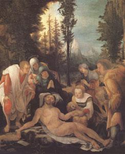 Wolf Huber The Lamentation of Christ (mk05) Spain oil painting art